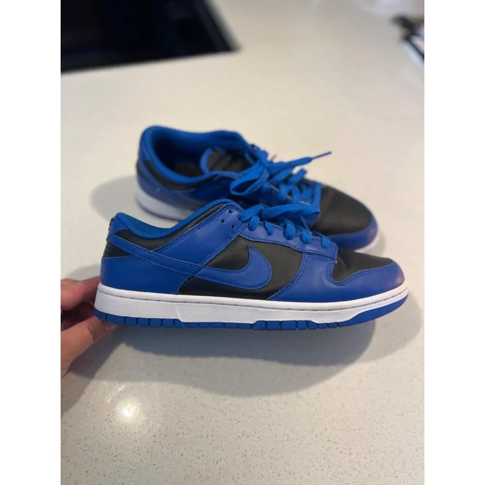 Nike Dunk Low Racer Blue Black‎ Men's Casual Lifestyle Shoes DD1391 001 Sz 10